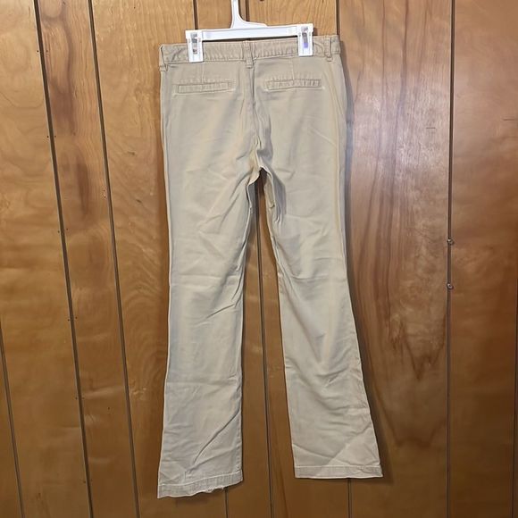 •OLD NAVY• KHAKI UNIFORM BOOTCUT PANTS SIZE 14 GUC - Picture 3 of 5